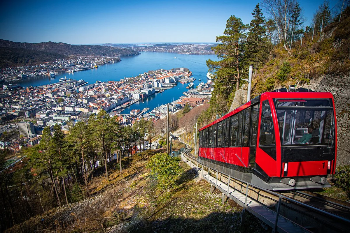 Mount Floyen and the Funicular