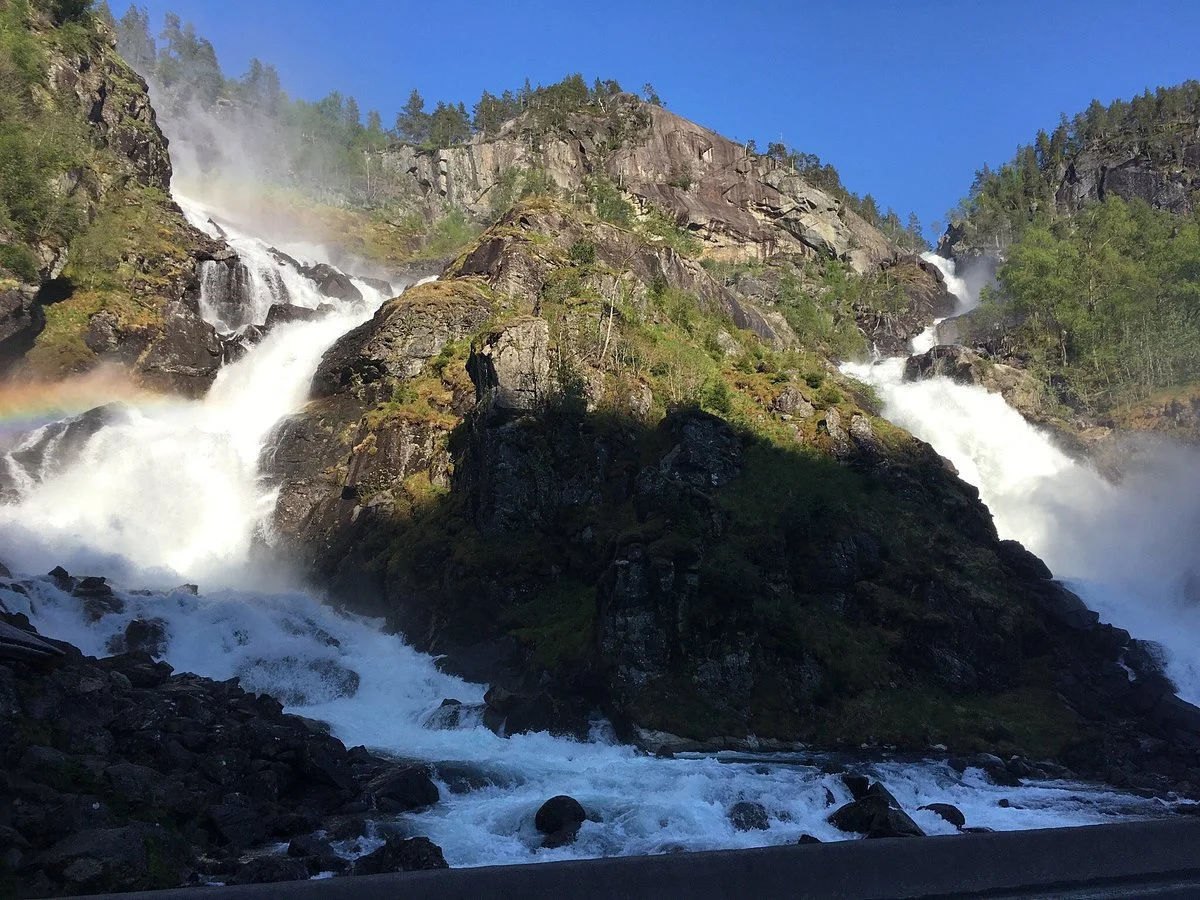 Latefossen Waterfall