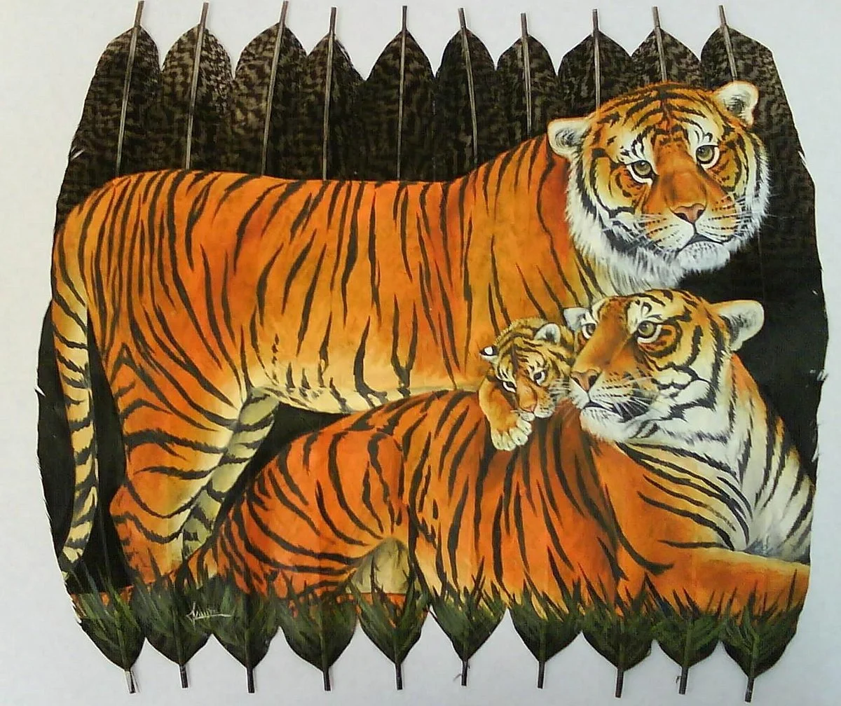 Balam Art On Feathers
