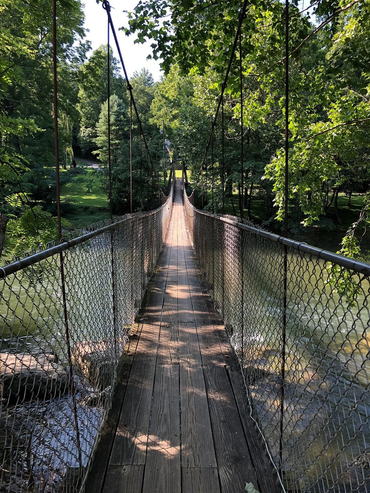 Dark Island Swinging Bridge