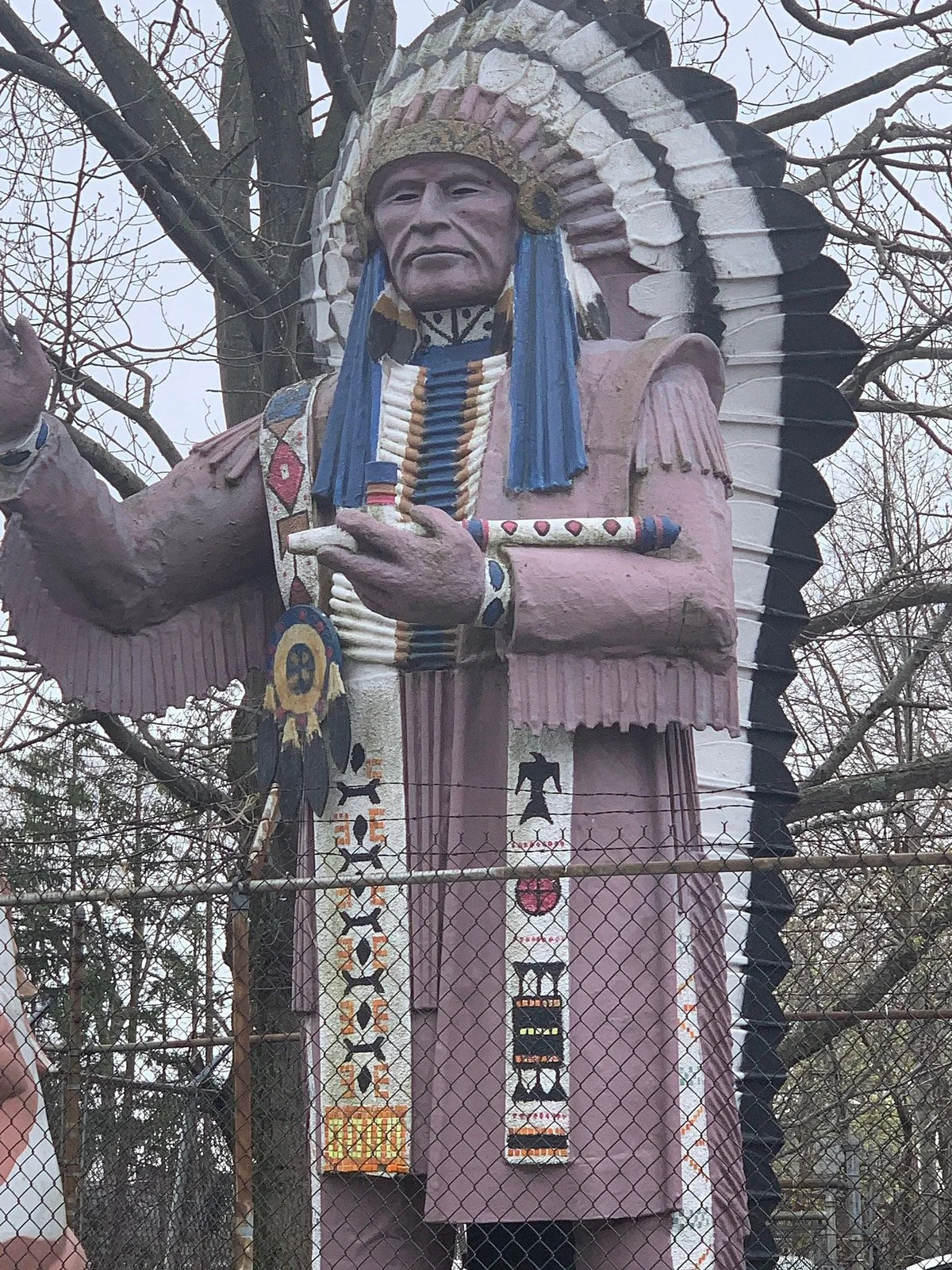 Big Chief Lewis Statue