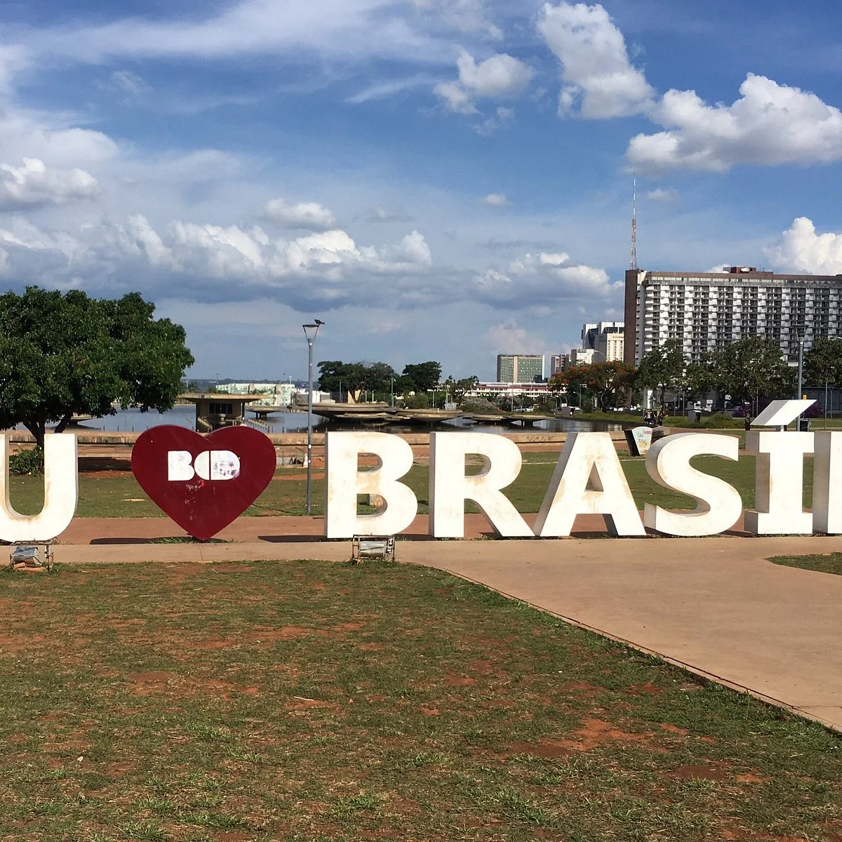 Letreiro Eu Amo Brasilia