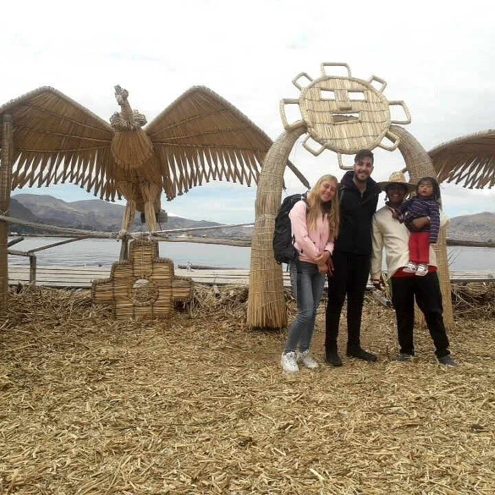 Private tour to uros islands with yordy and dina