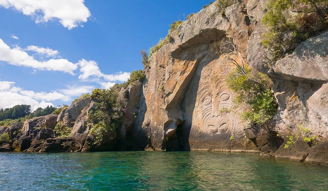 Maori Rock Carvings