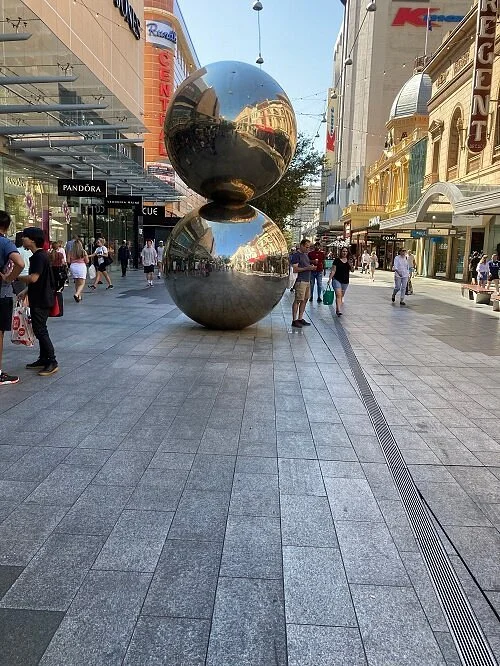 The Mall's Balls Statue