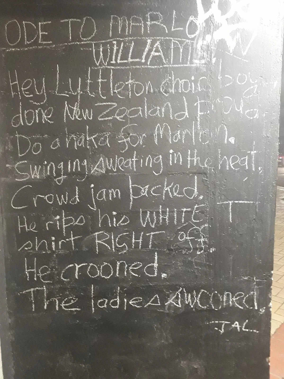 Newtown Poetry Wall