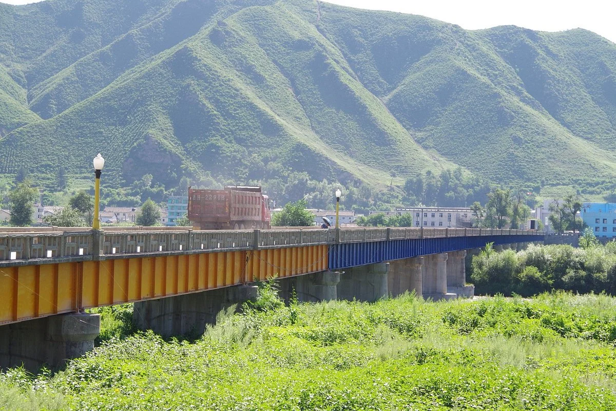 China and North Korea Tumen Port