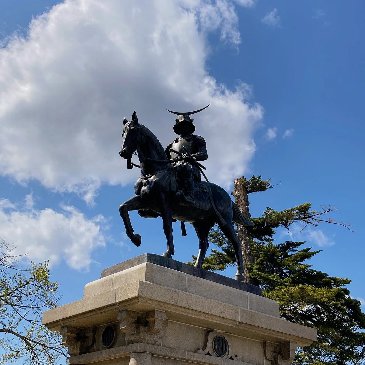 Statue of Date Masumune on a Horse